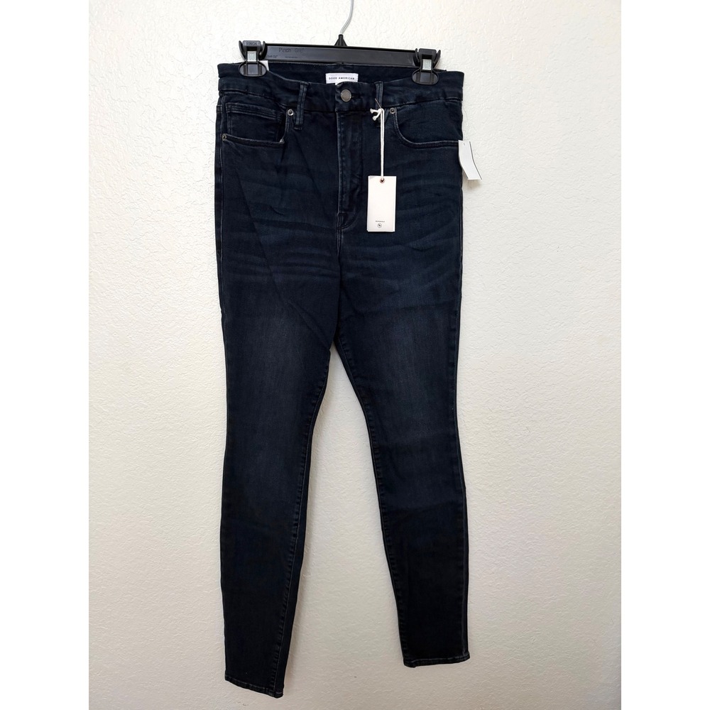 Good American Good Waist Stacked Jeans Womens 14 Blue NWT High Rise